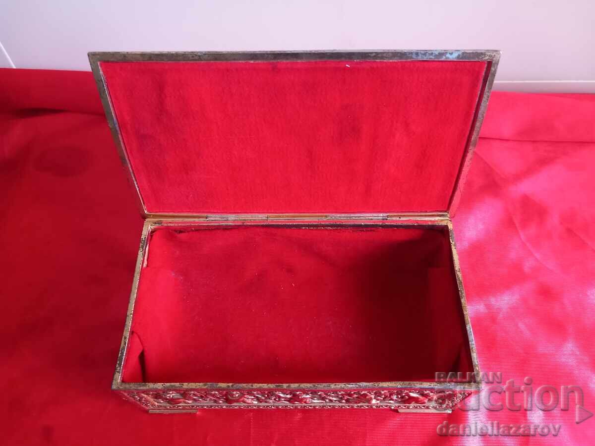 Παράδοση Παλαιό ΜΠΑΡΟΚ Κουτί, Επιχρύσωση, Χερουβείμ, Άγγελοι