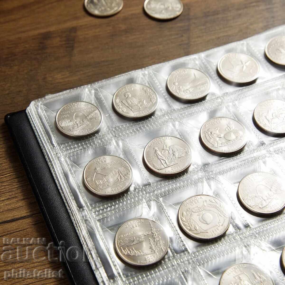 Delivery of ELEGANT Coin Album for 240 coins up to 29 mm with 10 sheets, black