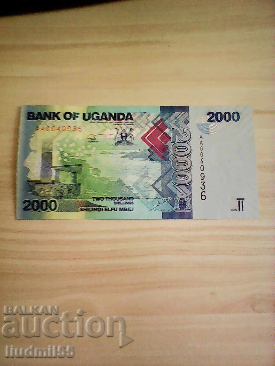 Уганда 2000 шилинга 2017 г. UNC Уганда 2000 шилинга 2017 г. UNC