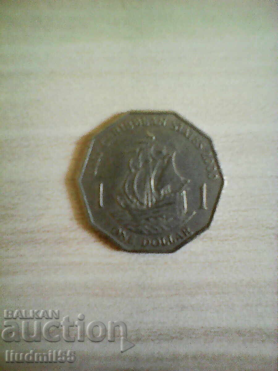 Ανατολική Καραϊβική 1 δολάριο, 2000