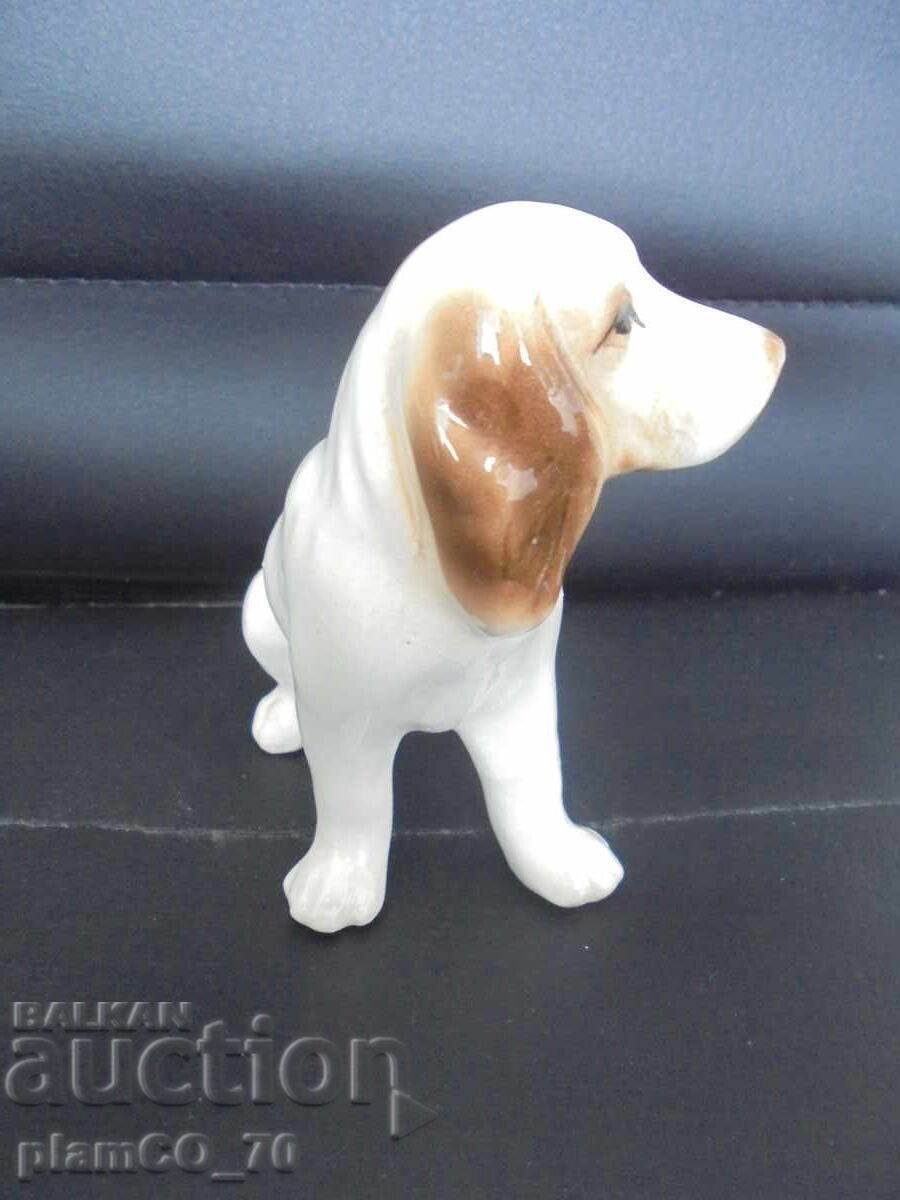 №8087 Old porcelain figure - dog with price 10.00 BGN | € 5.11