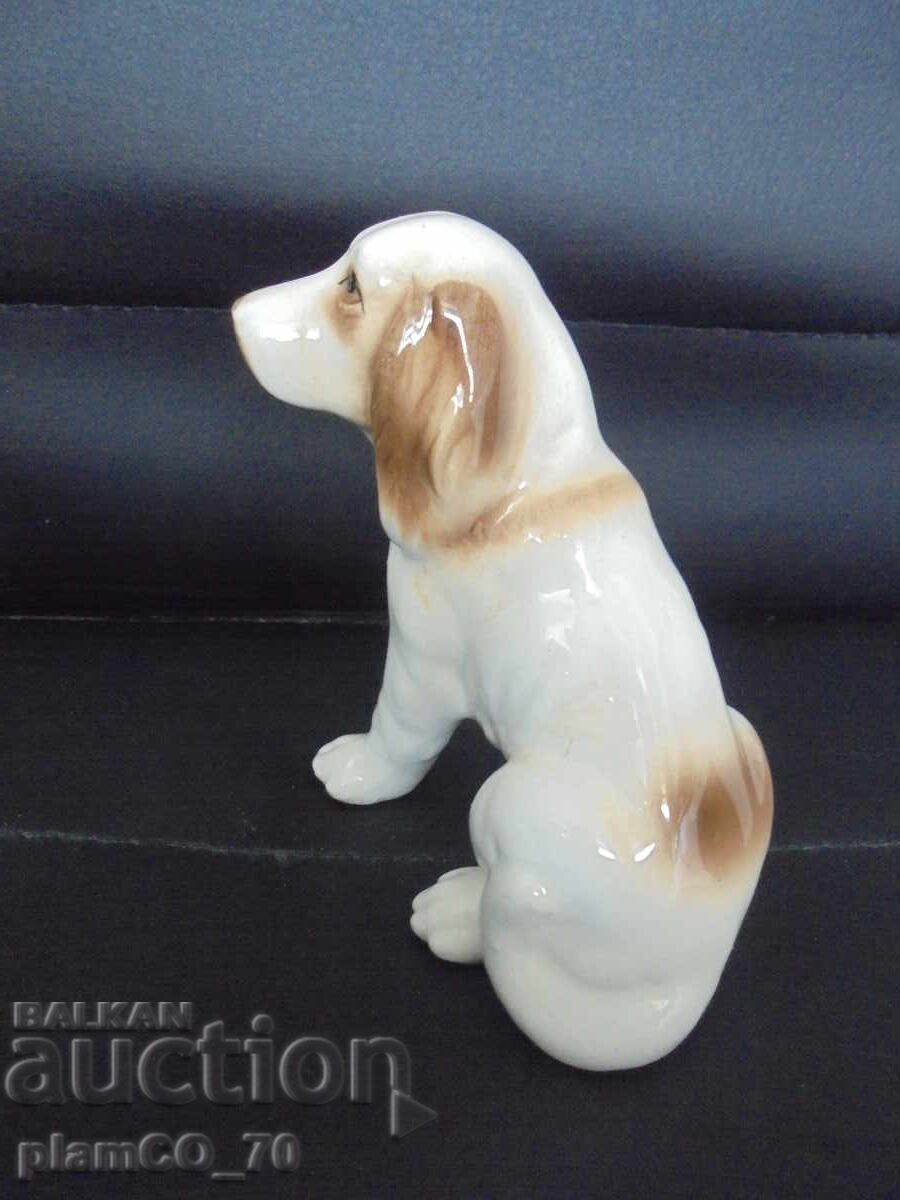 Auction  №8087 Old porcelain figure - dog
