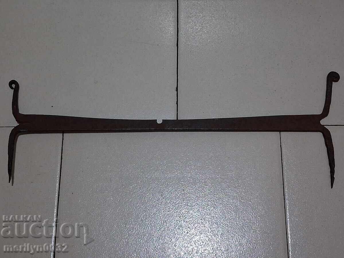 Старо ковано стъргало, ковано желязо, примитив - 6