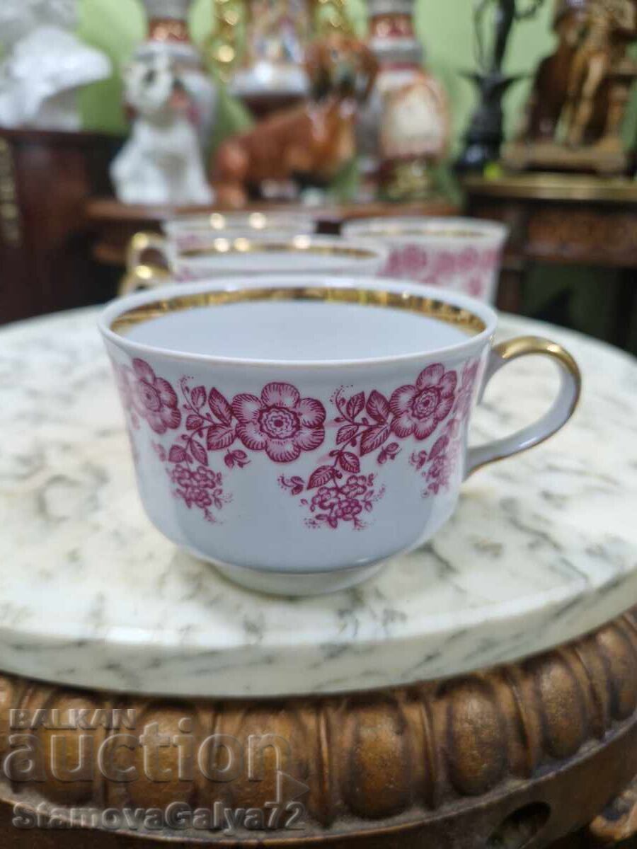 Αντίκες ρωσικές σοβιετικές πορσελάνινες κούπες τσαγιού - 5 Αντίκες ρωσικές σοβιετικές πορσελάνινες κούπες τσαγιού - 5