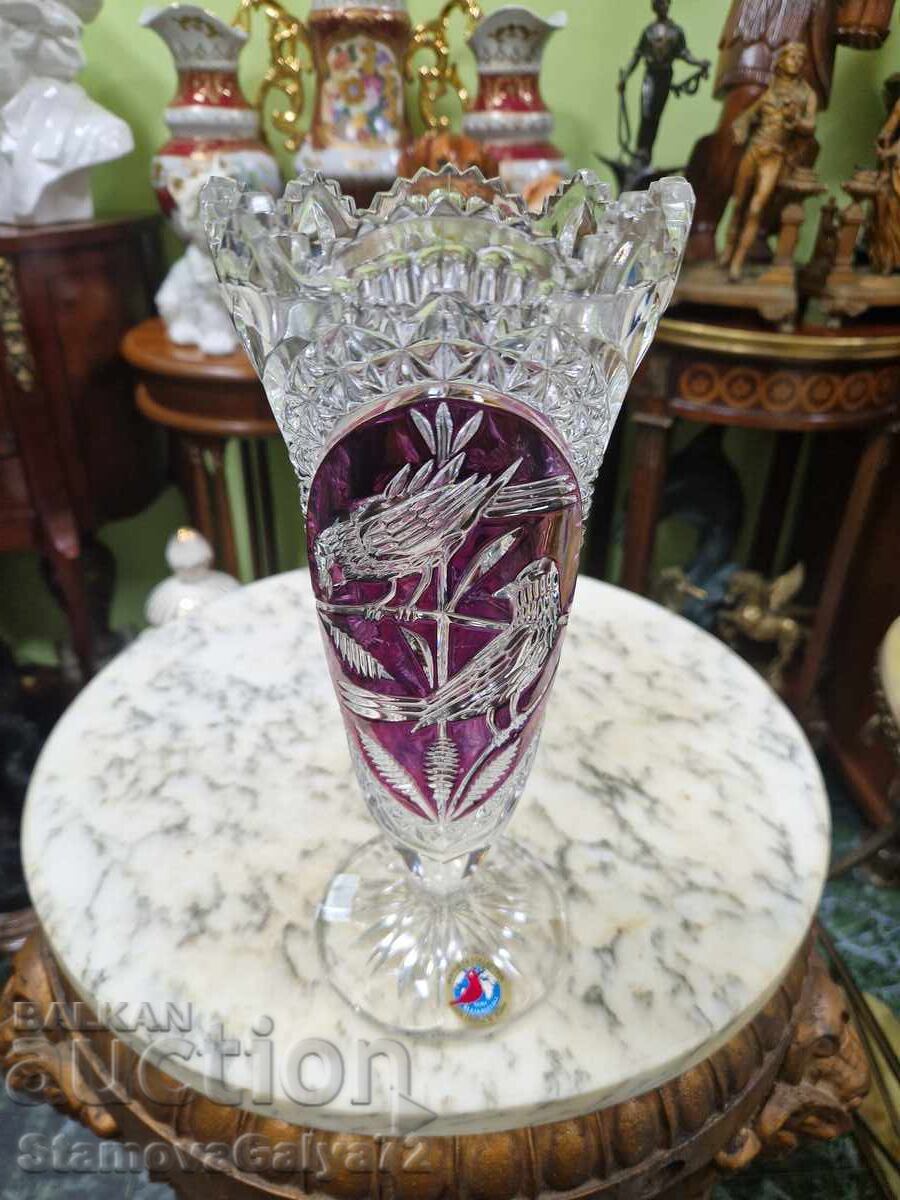 Ένα υπέροχο παλιό γερμανικό κρύσταλλο βάζο με τιμή 118.00 BGN | € 60.33