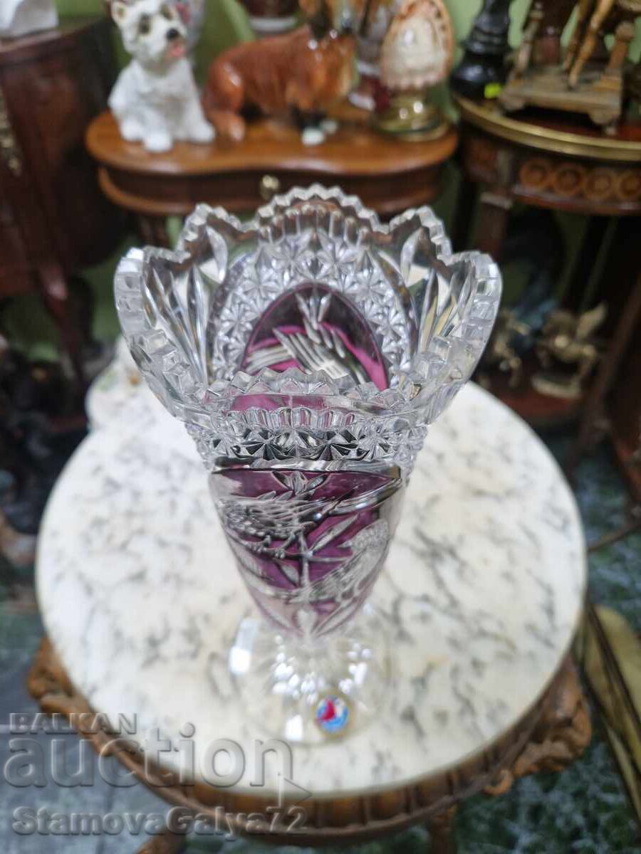 Δημοπρασία Ένα υπέροχο παλιό γερμανικό κρύσταλλο βάζο