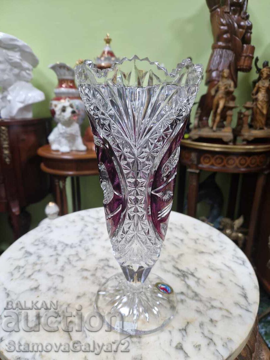 Ένα υπέροχο παλιό γερμανικό κρύσταλλο βάζο - 6