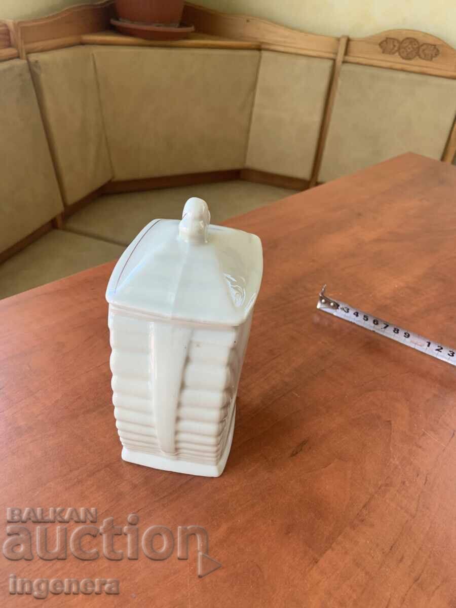 Delivery of PORCELAIN JAR FOR COFFEE CUP FROM SOCIALIST KITCHEN BULGARIA