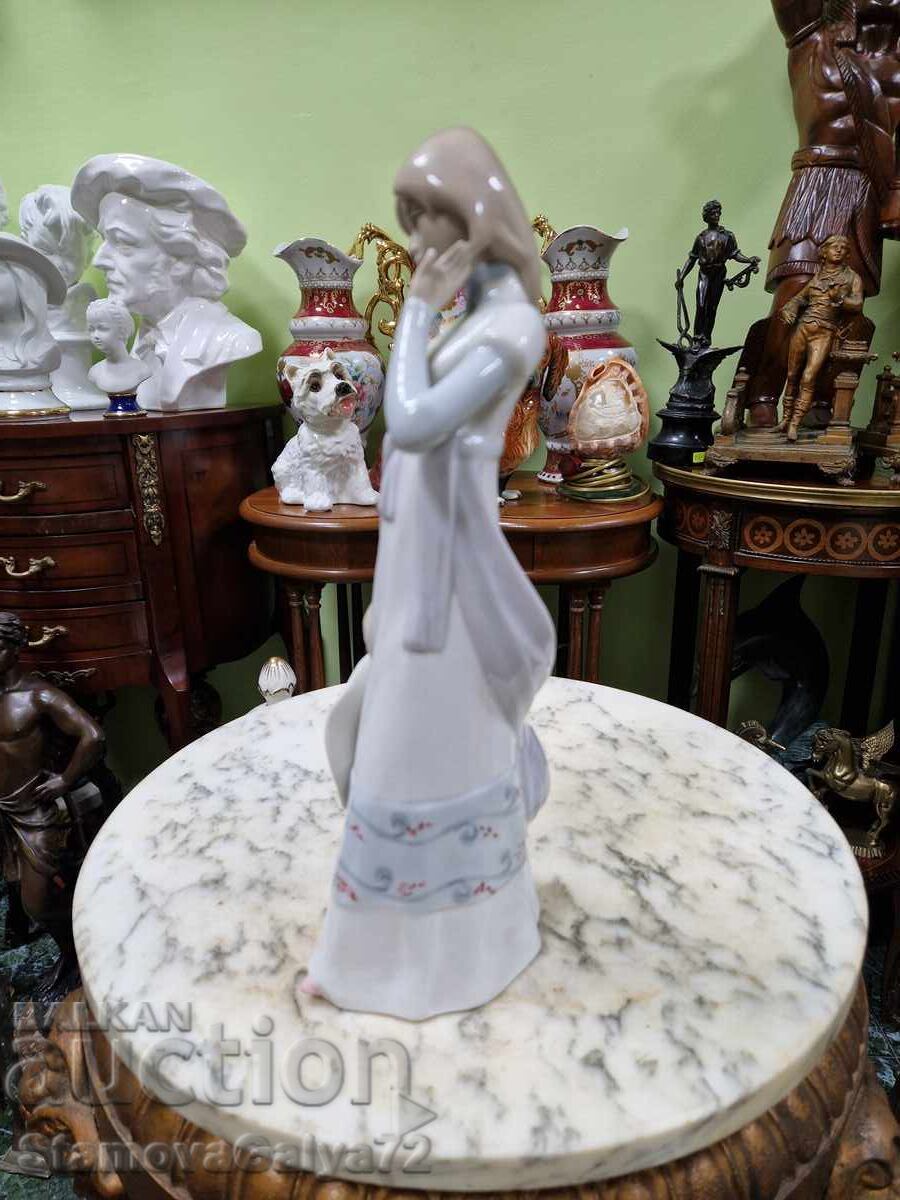 Εξαιρετικό αντίκα πορσελάνινο ειδώλιο Casades - 5