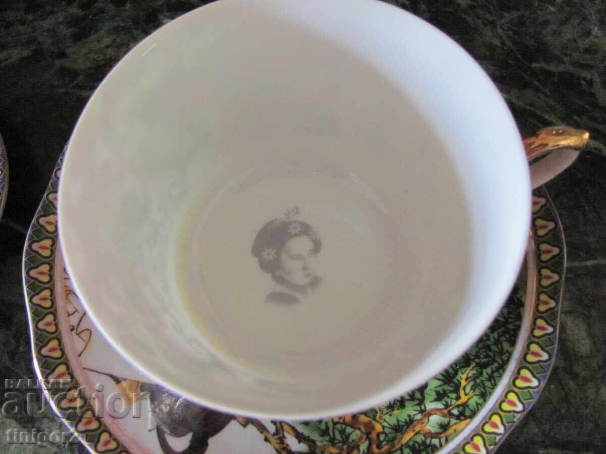 Collectible Japanese Teacups, Marked Bone China - 7