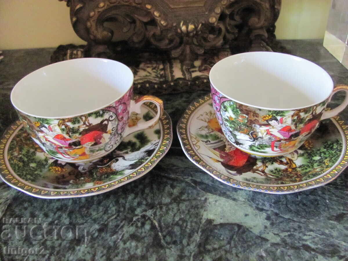 Collectible Japanese Teacups, Marked Bone China