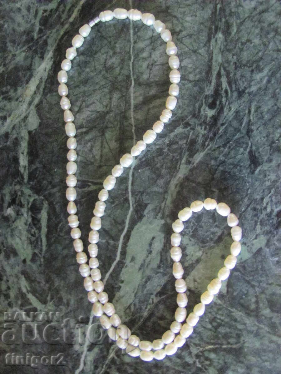 Дамско колие от естествени перли - 5