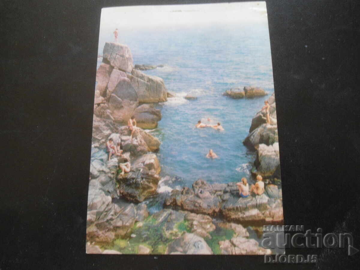 SOZOPOL - stâncile, Carte poștală veche