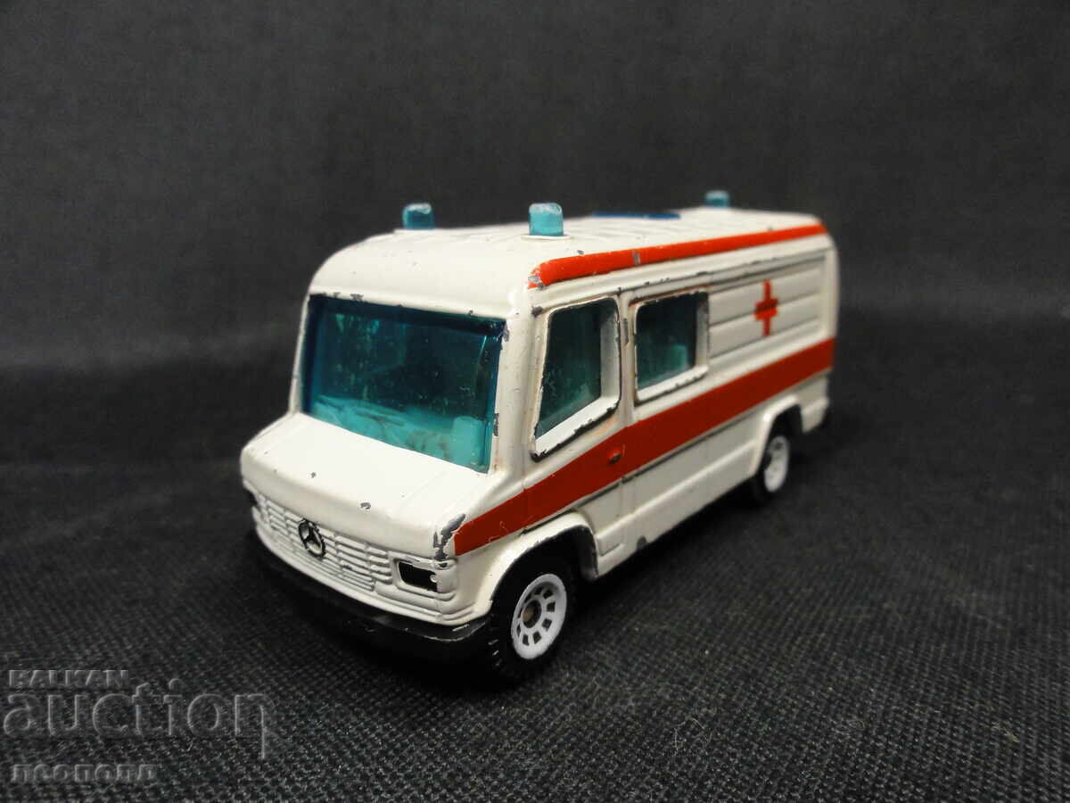 OLD RETRO METAL CAR SIKU GERMANY MERCEDES AMBULANCE