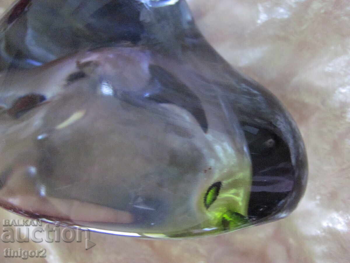 Licitație Scrumieră masivă din cristal, bohemia