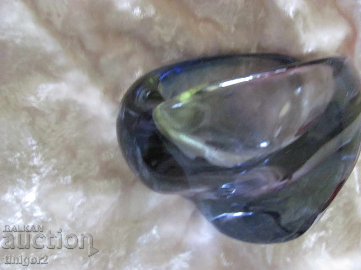 Livrarea Scrumieră masivă din cristal, bohemia