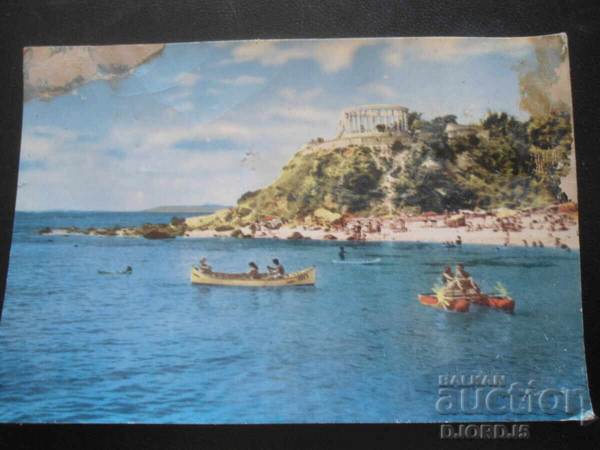ΒΑΡΝΑ. Θέρετρο "Druzhba", Θαλασσινό τοπίο, Παλιά καρτ ποστάλ