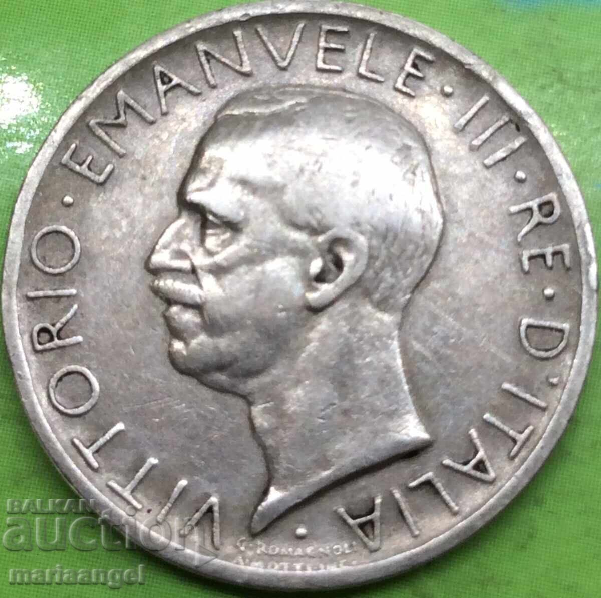 5 Lire 1926 Italia Argint - Rar Anul 3 - 7 5 Lire 1926 Italia Argint - Rar Anul 3 - 7