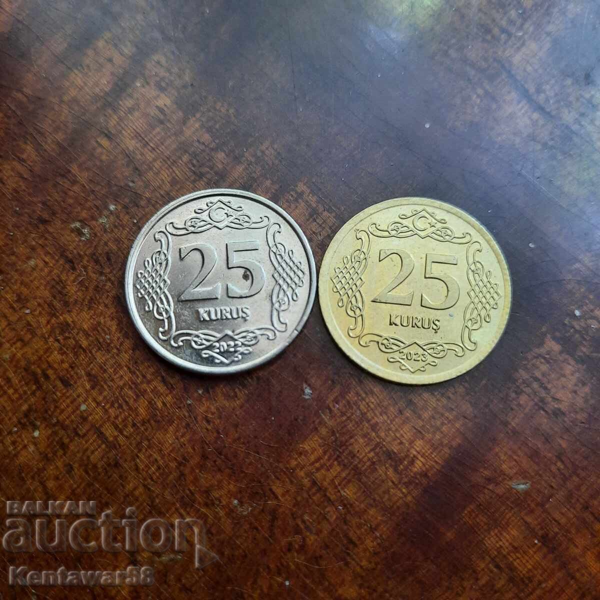 Licitație Turcia 25 kuruş 2022 și 2023 Licitație Turcia 25 kuruş 2022 și 2023