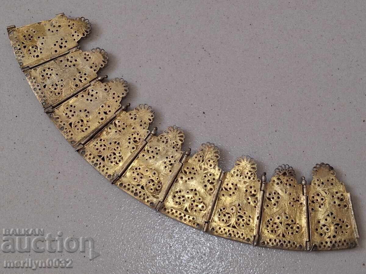 Доставка на Възрожденски женски накит RRR сребро филигран позлата сокай