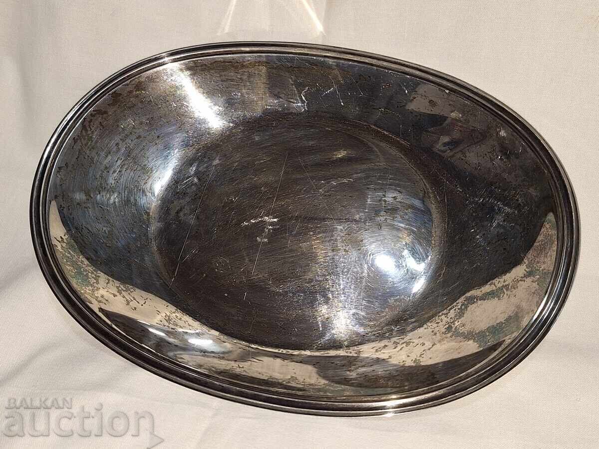 Old silver serving dish/platter -- Wilkens -- 835 with price 650.00 BGN | € 332.34