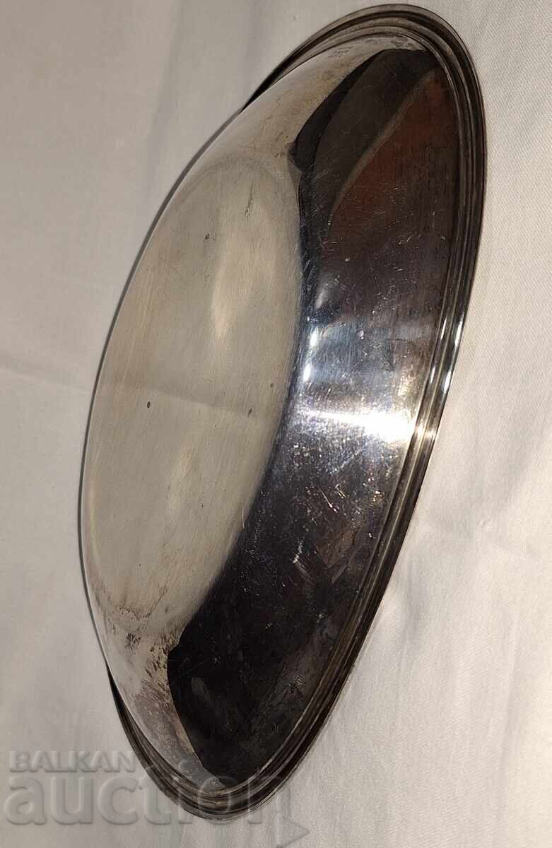 Delivery of Old silver serving dish/platter -- Wilkens -- 835