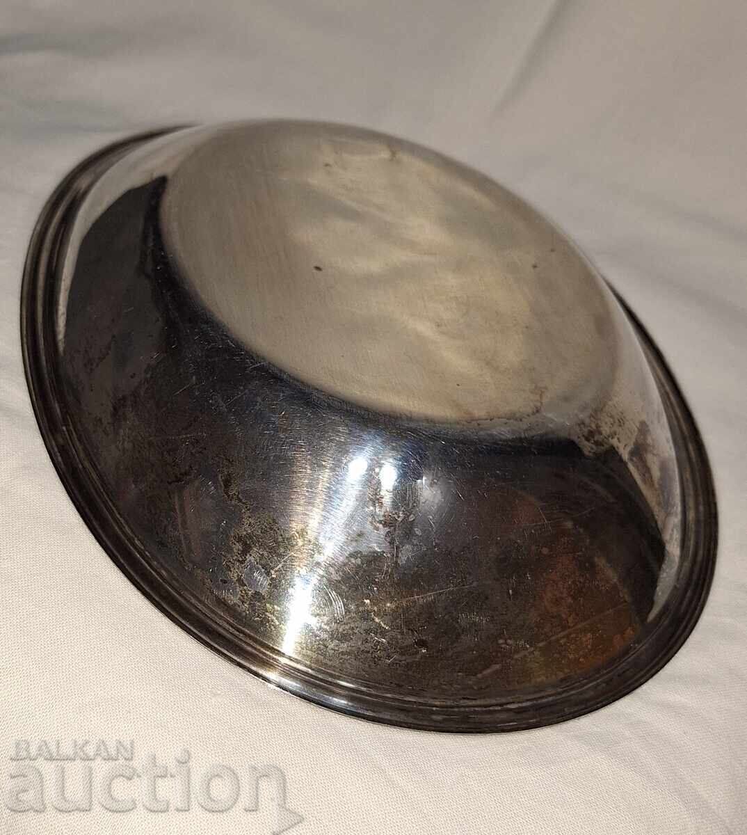 Old silver serving dish/platter -- Wilkens -- 835 - 5