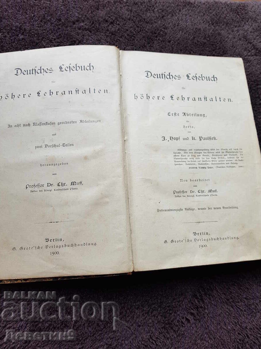Антикварна немска книга 1900 г.