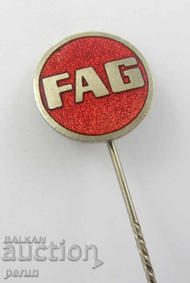 FAG-Γερμανία-Διαφημιστική κονκάρδα-Αυτοκίνητα-Ρουλεμάν-