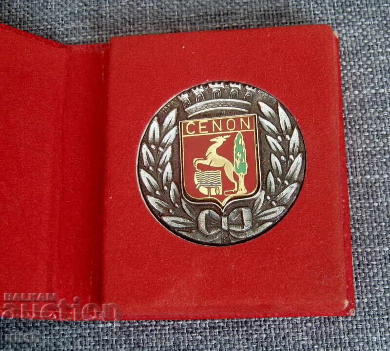 Cenon City, Cenon, France, logo, badge, box