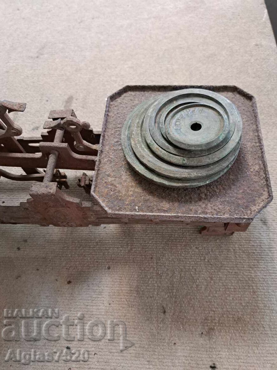 Παράδοση Σταρό ζύγι από πριν το 9ο αιώνα + 6τμχ. βαρίδια/ μοναδικά/