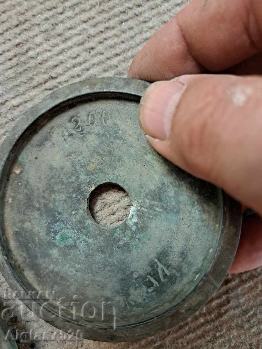 Σταρό ζύγι από πριν το 9ο αιώνα + 6τμχ. βαρίδια/ μοναδικά/ - 7