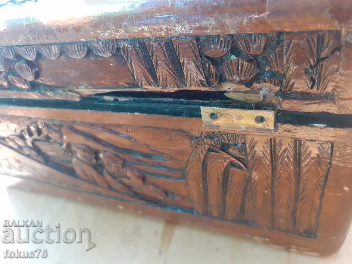 Παλιό ξύλινο κινέζικο κουτί - ξυλόγλυπτο - 5 Παλιό ξύλινο κινέζικο κουτί - ξυλόγλυπτο - 5