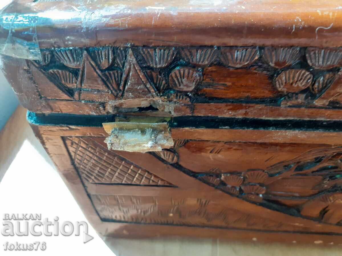 Παλιό ξύλινο κινέζικο κουτί - ξυλόγλυπτο - 6 Παλιό ξύλινο κινέζικο κουτί - ξυλόγλυπτο - 6