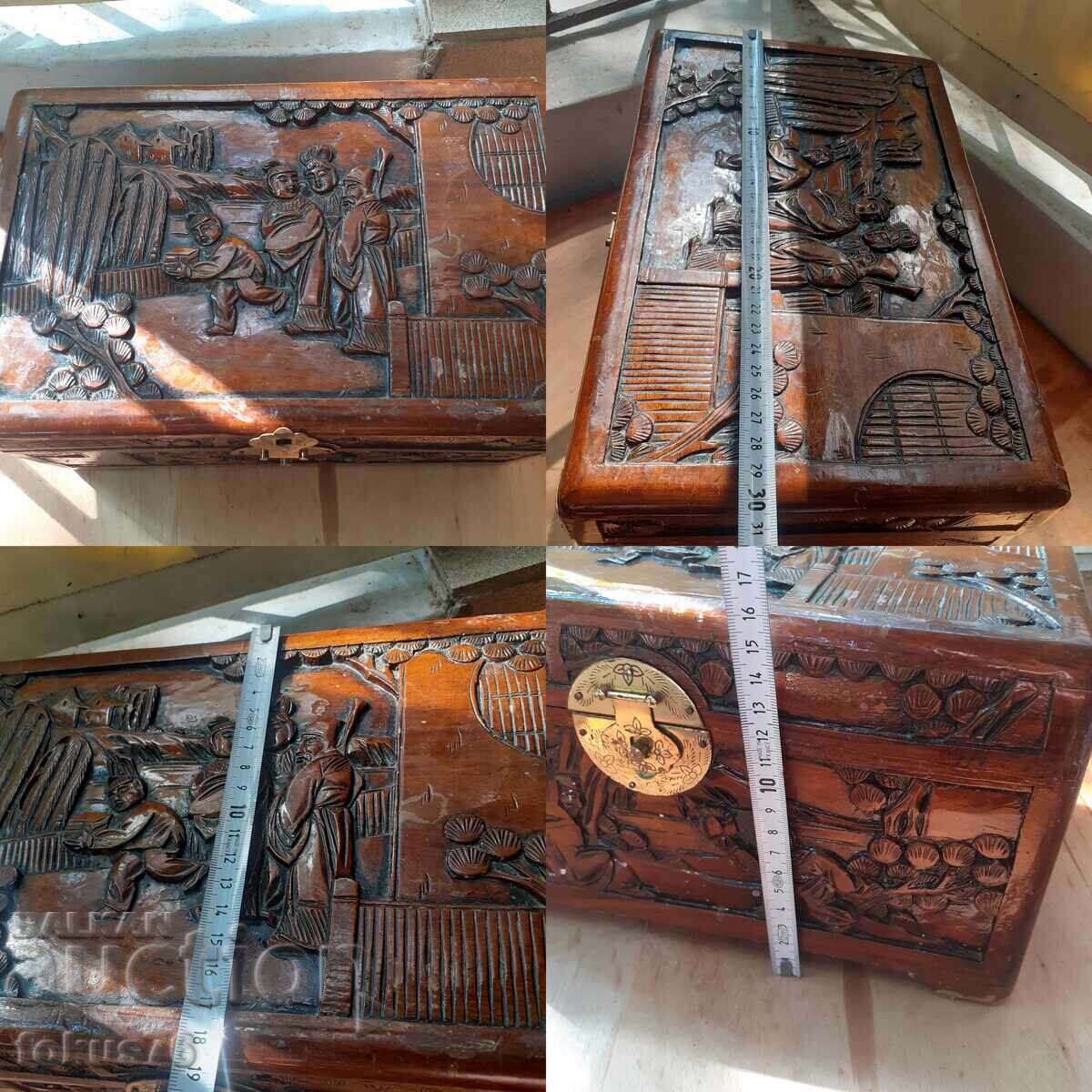 Παλιό ξύλινο κινέζικο κουτί - ξυλόγλυπτο - 7 Παλιό ξύλινο κινέζικο κουτί - ξυλόγλυπτο - 7