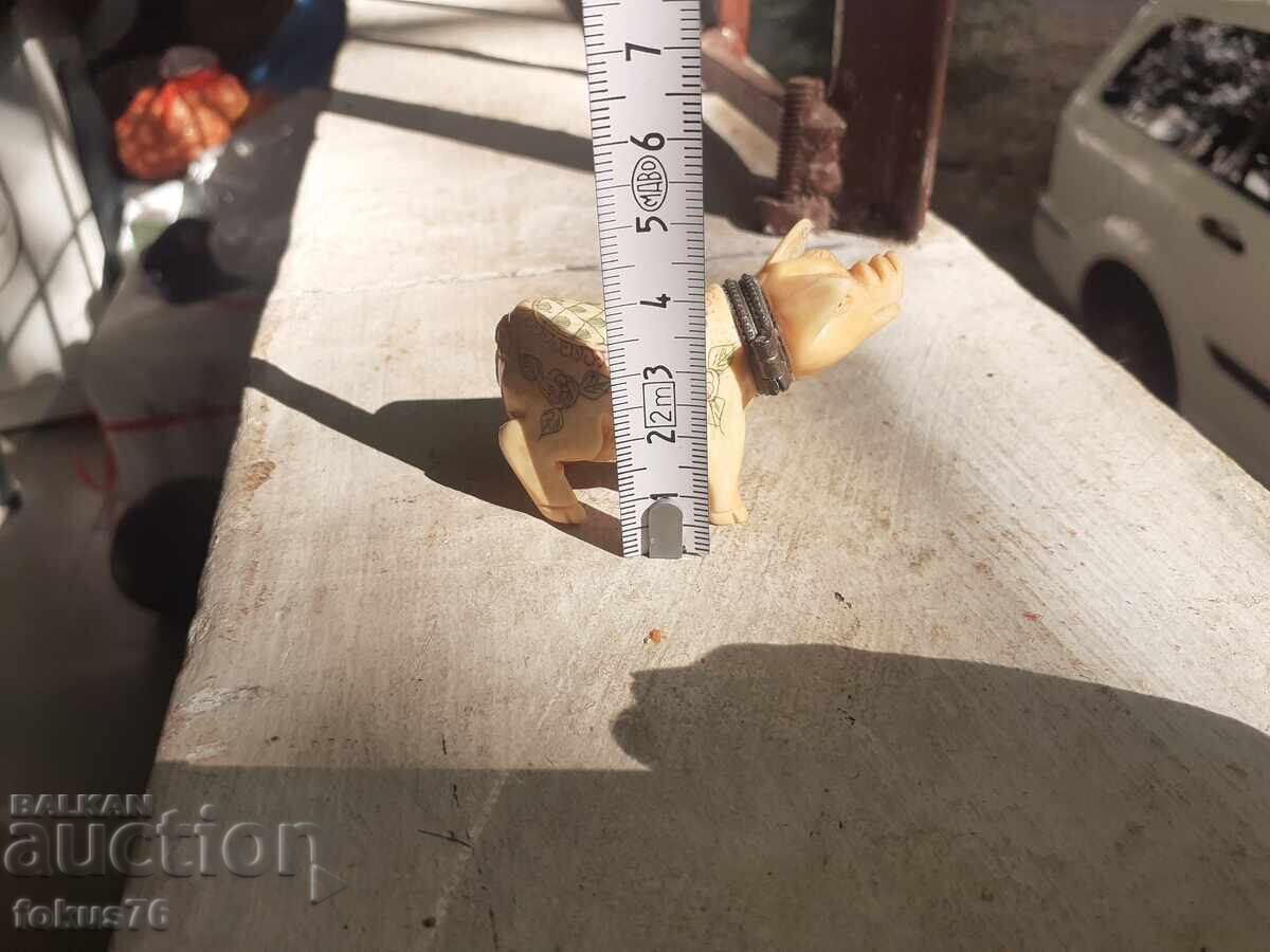 Cutie veche pentru priză de tabac porcușor fildeș - 7