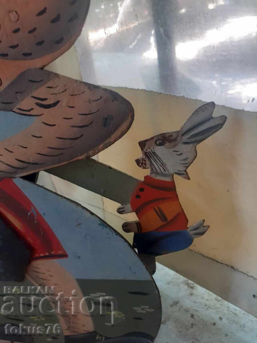 Delivery of Old Bulgarian metal target toy from a shooting range Nu Pogodi Delivery of Old Bulgarian metal target toy from a shooting range Nu Pogodi