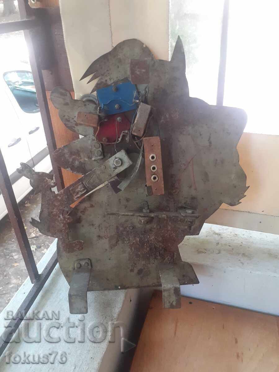 Old Bulgarian metal target toy from a shooting range Nu Pogodi - 5 Old Bulgarian metal target toy from a shooting range Nu Pogodi - 5