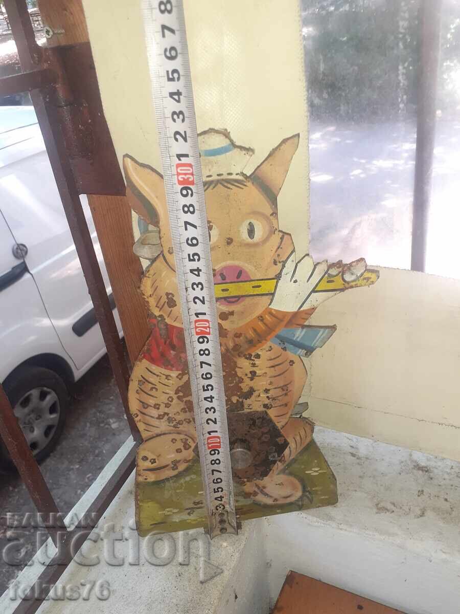 Old Bulgarian metal target toy from a shooting range/gun shop - 6 Old Bulgarian metal target toy from a shooting range/gun shop - 6