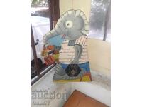 Veche țintă metalică bulgărească de jucărie de la poligon de tragere pușcă elefant