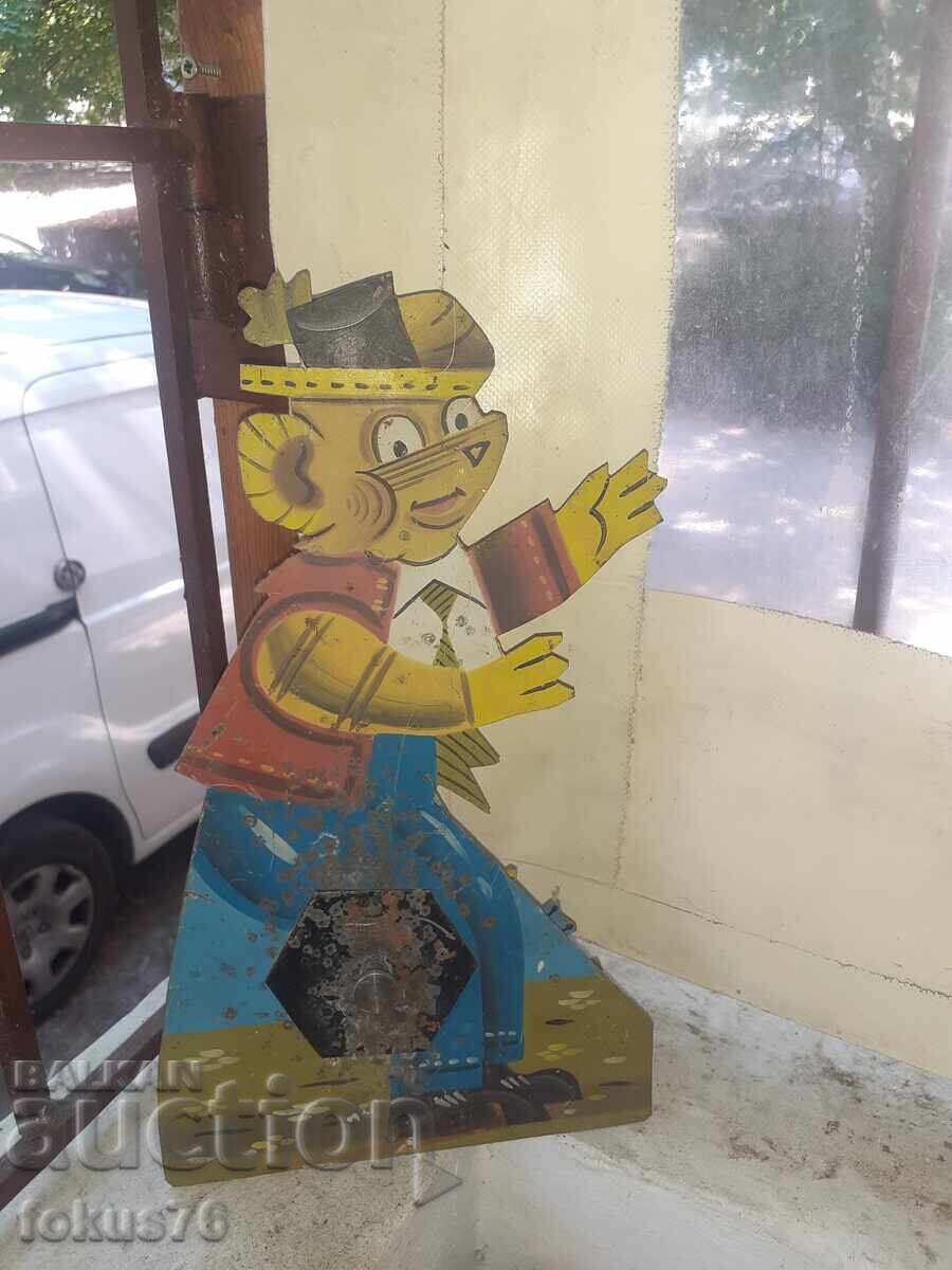 Licitație Veche țintă metalică bulgară de jucărie de la poligon pușcă urs Licitație Veche țintă metalică bulgară de jucărie de la poligon pușcă urs