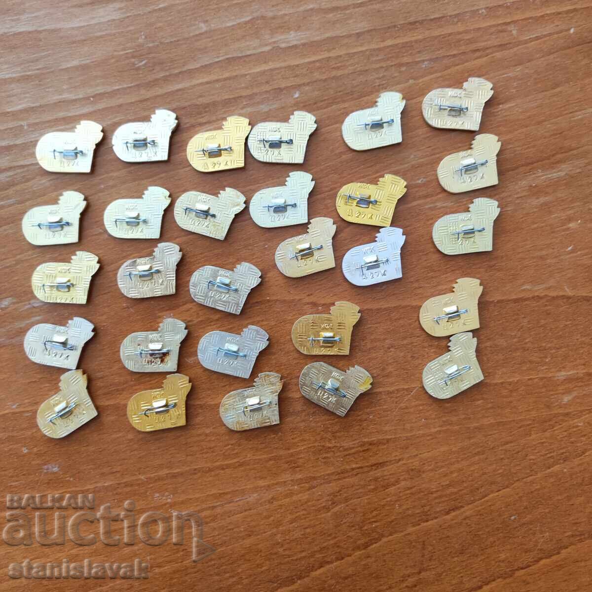 Συλλογή κονκάρδων Ολυμπιάδα Μόσχα 1980 με τιμή 70.00 BGN | € 35.79