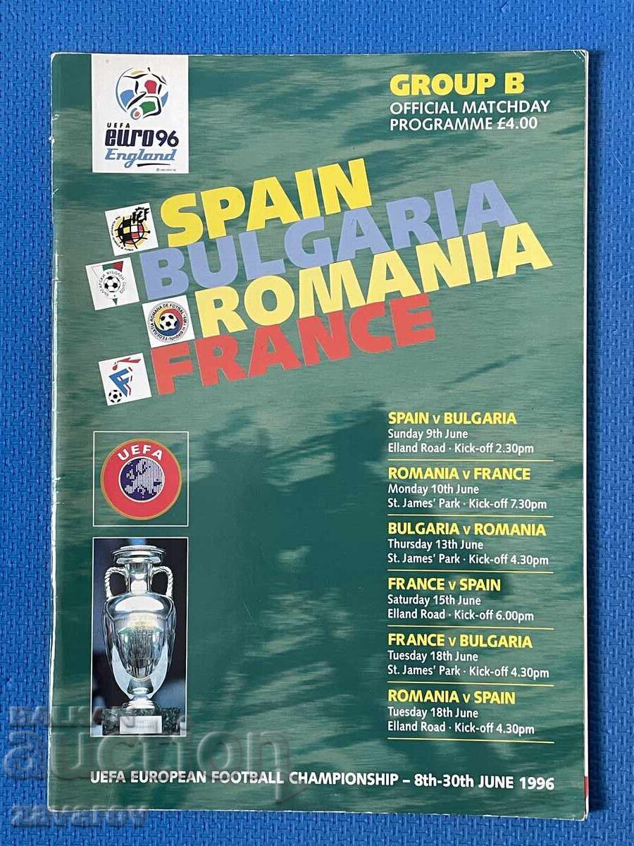 Euro 1996 Program Bulgaria Spain France Romania Stoichkov