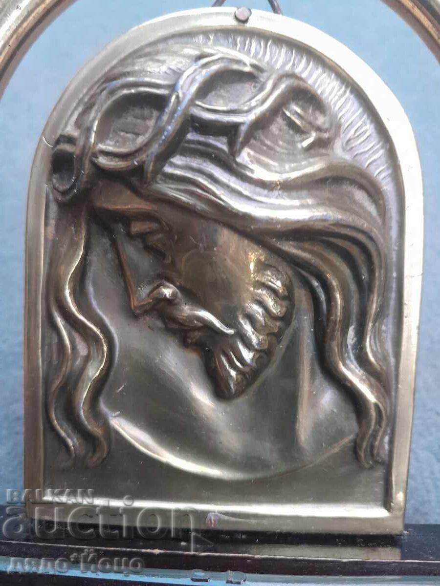 Old Holy Water Vessel with Jesus Church Utensil with price 140.00 BGN | € 71.58