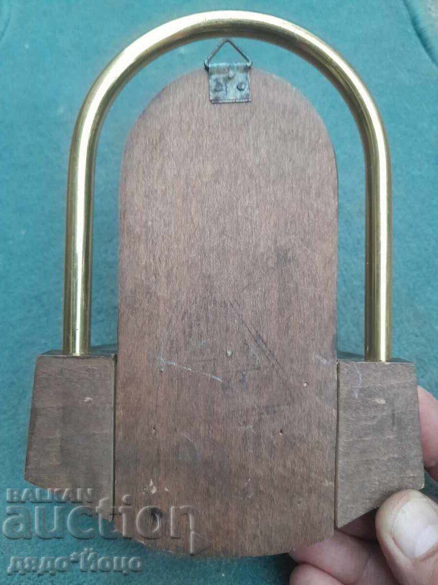 Old Holy Water Vessel with Jesus Church Utensil - 5