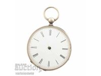 Ceas de buzunar argintiu antic - nu funcționează