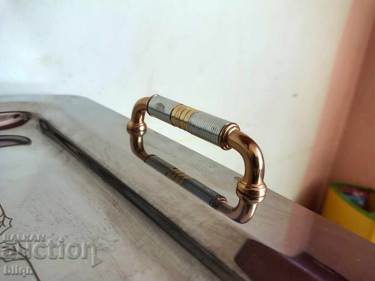 Auction Wonderful Gold-Plated Tray Auction Wonderful Gold-Plated Tray