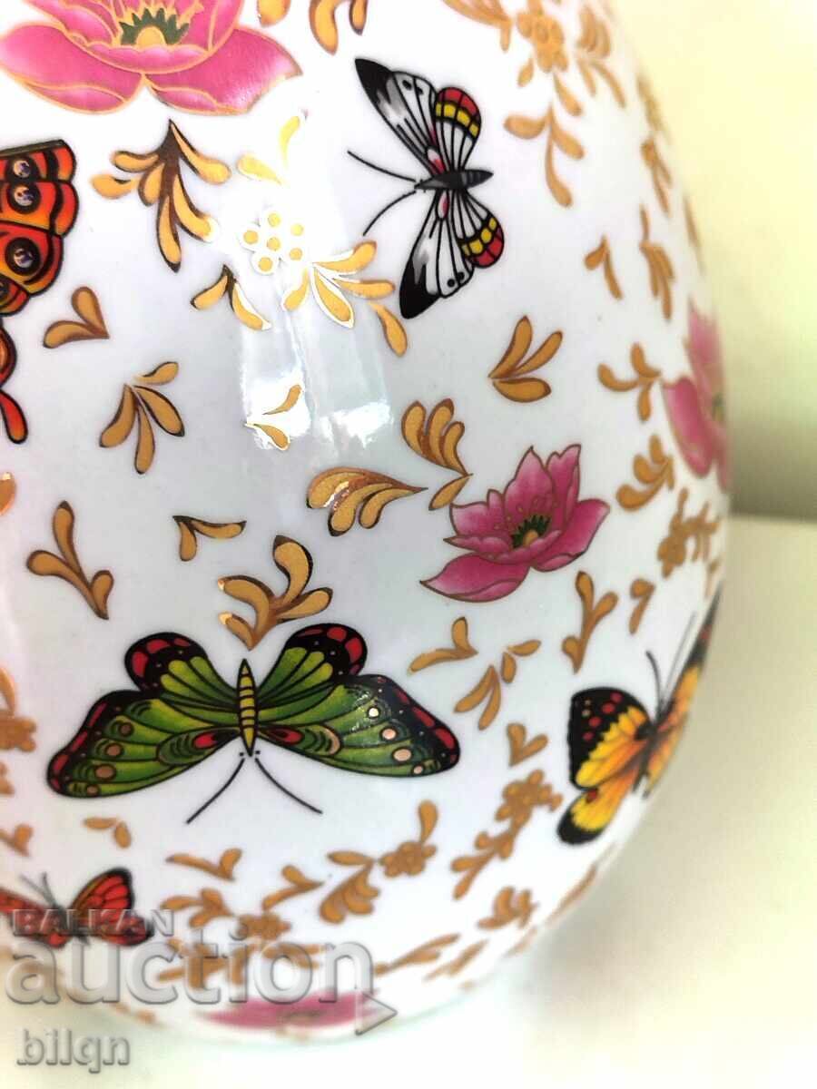 Παράδοση Υπέροχο Συλλεκτικό Μεγάλο Πορσελάνινο Αυγό