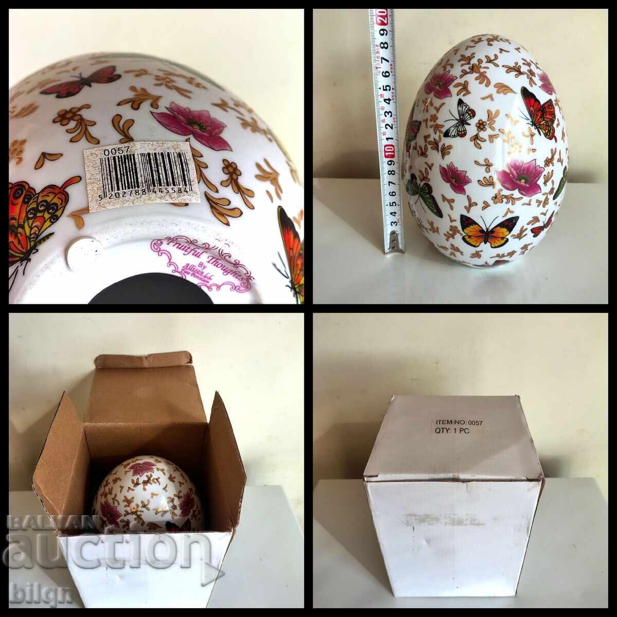 Υπέροχο Συλλεκτικό Μεγάλο Πορσελάνινο Αυγό - 7
