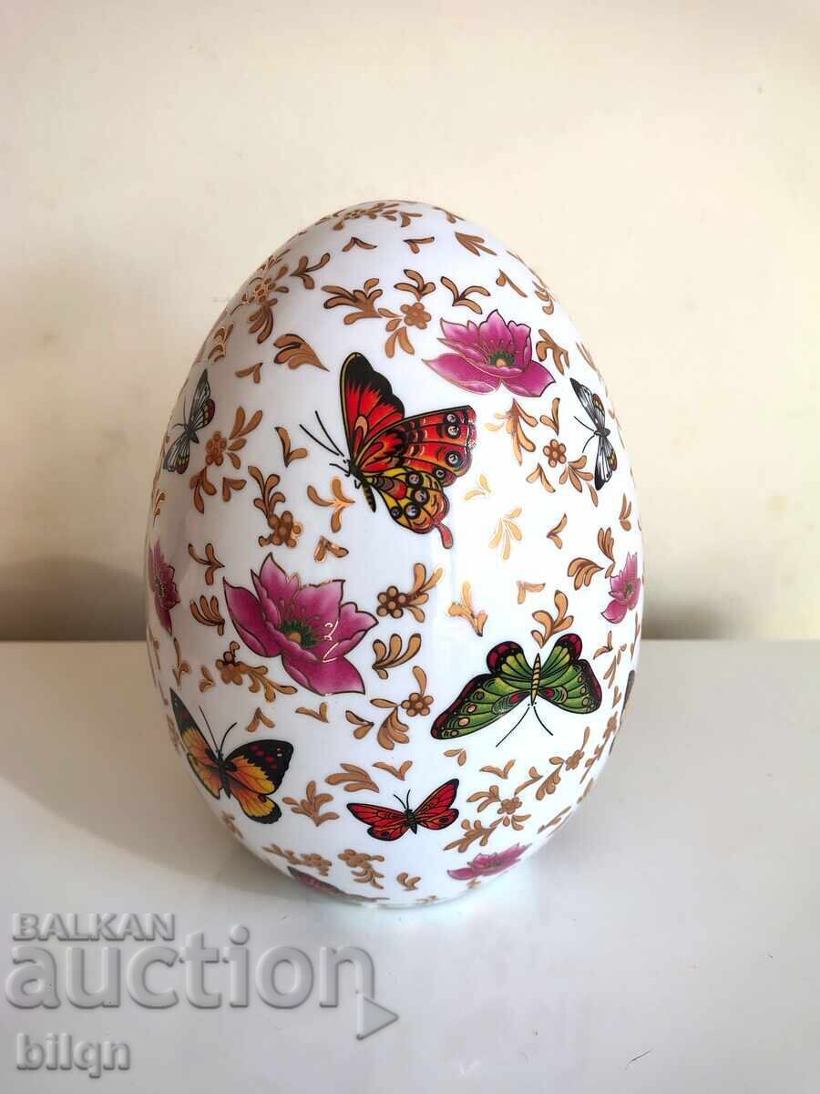 Υπέροχο Συλλεκτικό Μεγάλο Πορσελάνινο Αυγό